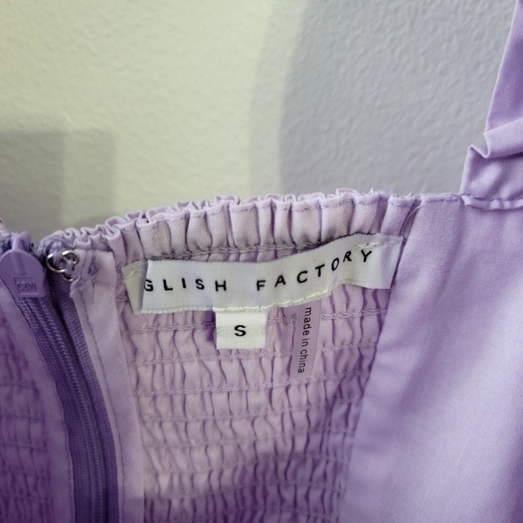 Anthropologie Lavender Puff Sleeve Dress - Picture 10 of 15